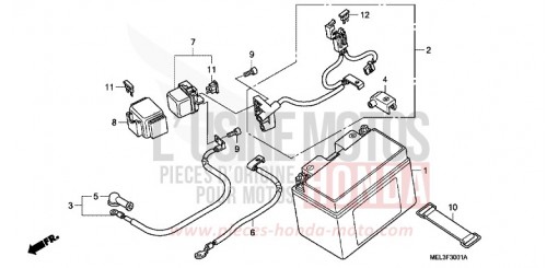 BATTERIE (CBR1000RR6/7) CBR1000RR6 de 2006